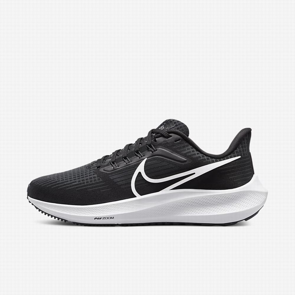 Bezecke Topanky Nike Air Zoom Pegasus 39 (Wide) Damske Čierne Tmavo Siva Biele | SK156092