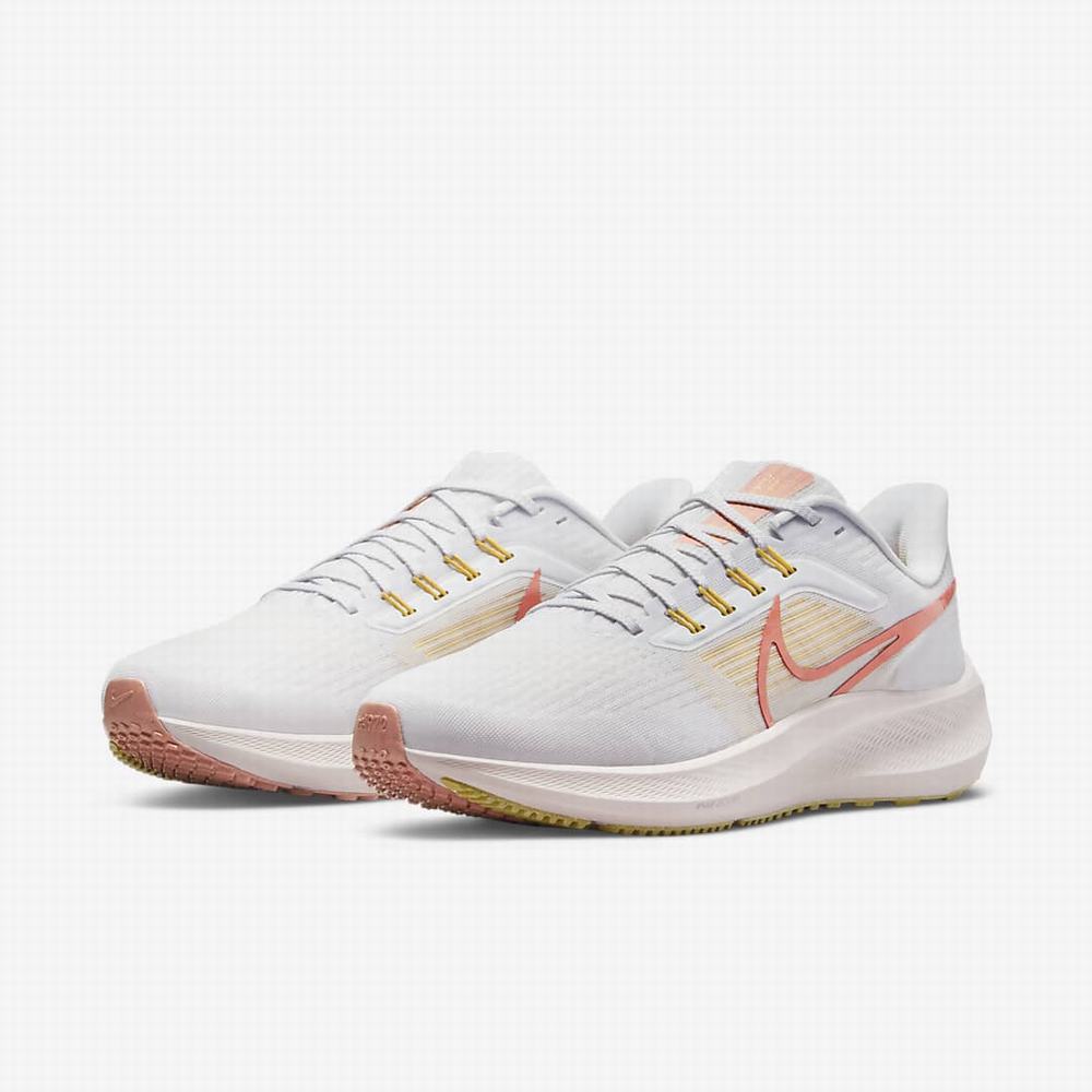 Bezecke Topanky Nike Air Zoom Pegasus 39 (Wide) Damske Siva Biele Oranžové | SK156287