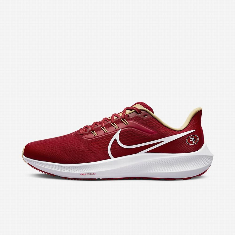 Bezecke Topanky Nike Air Zoom Pegasus 39 (NFL San Francisco 49ers) Panske Červené Zlate Biele | SK159346