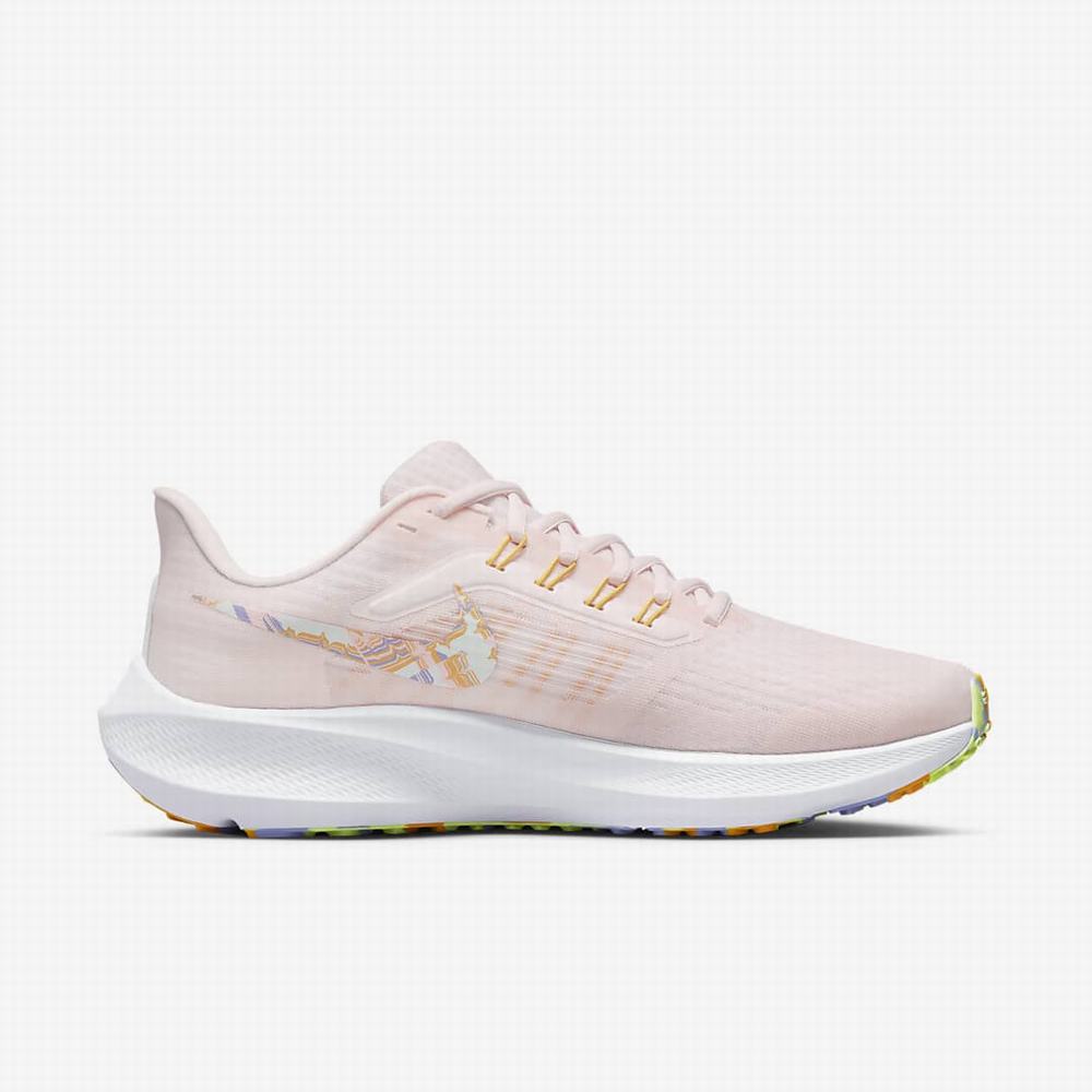 Bezecke Topanky Nike Air Zoom Pegasus 39 Premium Damske Svetlo Ruzove Zlate Ruzove Zelene | SK179046