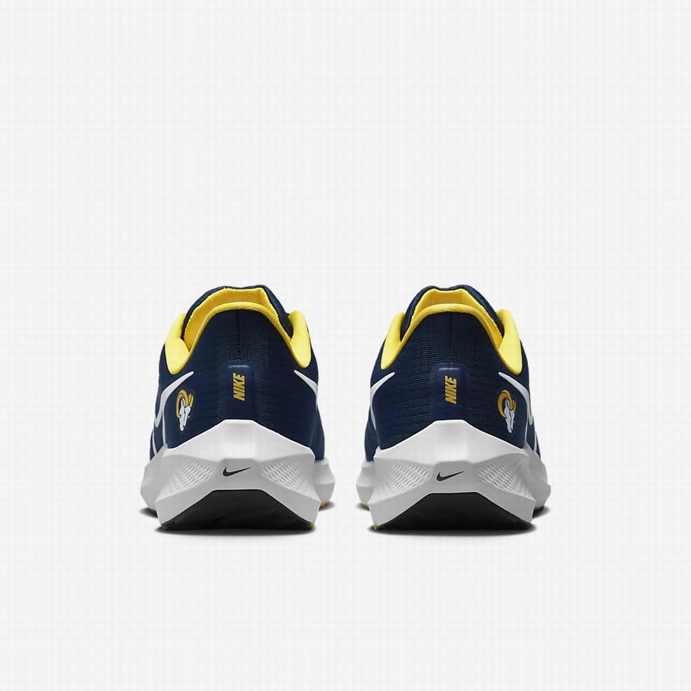 Bezecke Topanky Nike Air Zoom Pegasus 39 (NFL Los Angeles Rams) Panske Kráľovská Modrá Zlate Biele | SK205813