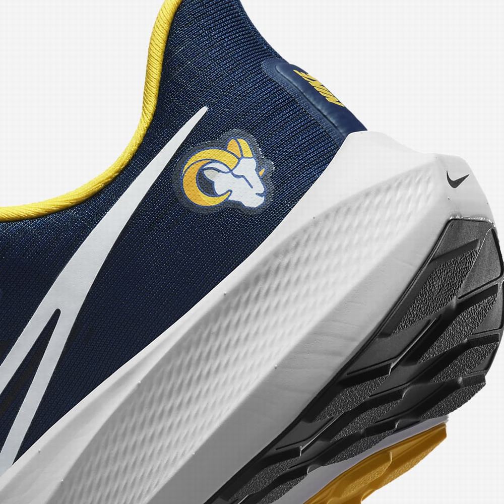 Bezecke Topanky Nike Air Zoom Pegasus 39 (NFL Los Angeles Rams) Panske Kráľovská Modrá Zlate Biele | SK205813