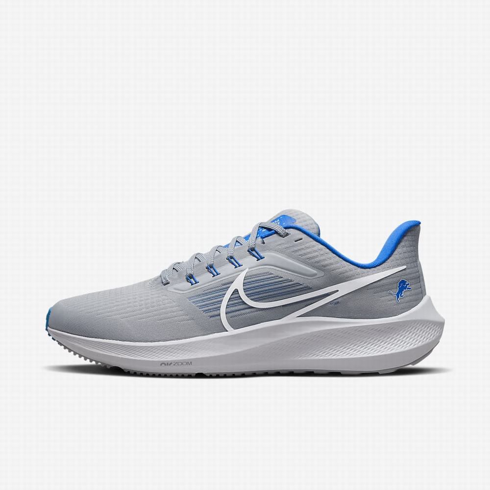 Bezecke Topanky Nike Air Zoom Pegasus 39 (NFL Detroit Lions) Panske Strieborne Strieborne Modre Biele | SK247689