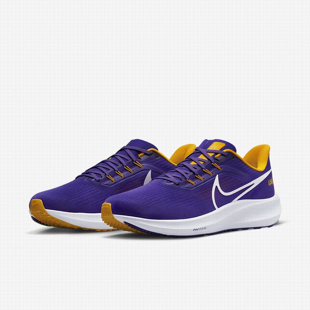 Bezecke Topanky Nike Air Zoom Pegasus 39 (LSU) Panske Nachový Zlate Biele | SK259713