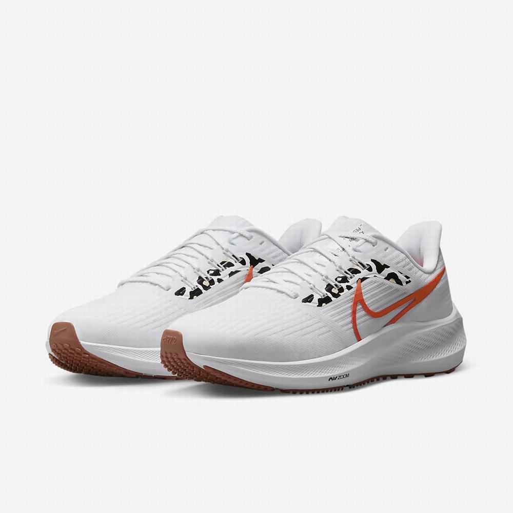 Bezecke Topanky Nike Air Zoom Pegasus 39 Damske Biele Platina Metal Biele Oranžové | SK265307