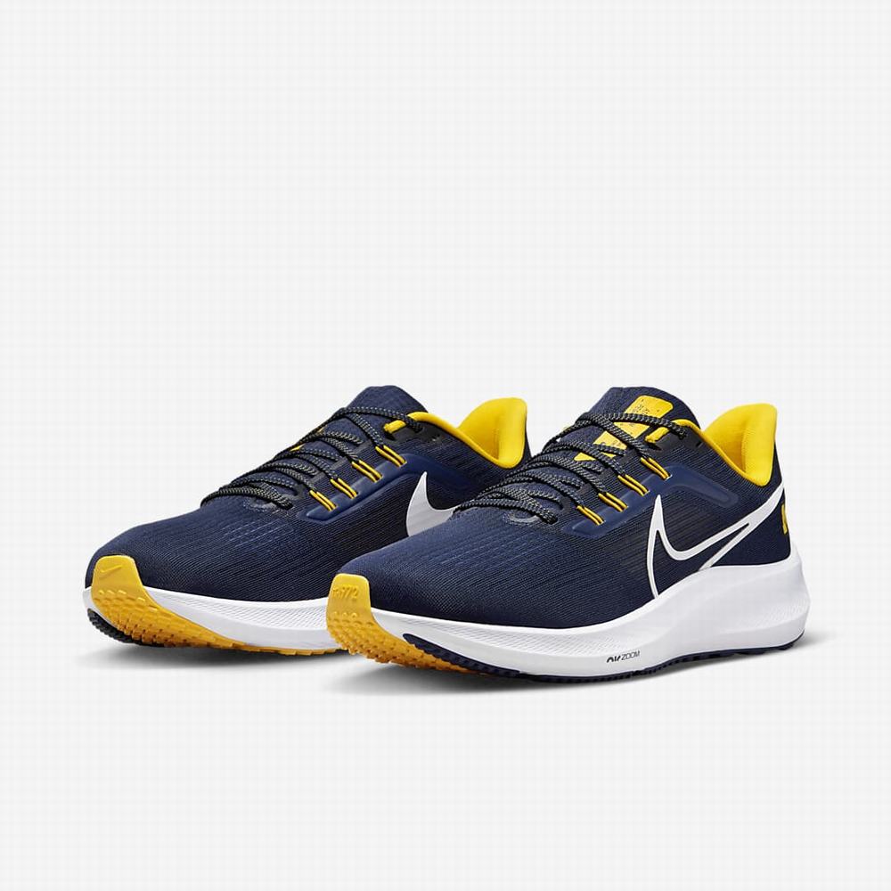 Bezecke Topanky Nike Air Zoom Pegasus 39 (Michigan) Panske Námornícka Modrá Biele | SK291635