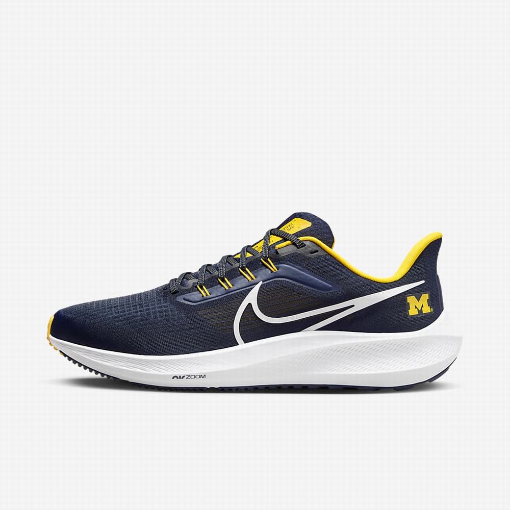 Bezecke Topanky Nike Air Zoom Pegasus 39 (Michigan) Panske Námornícka Modrá Biele | SK291635