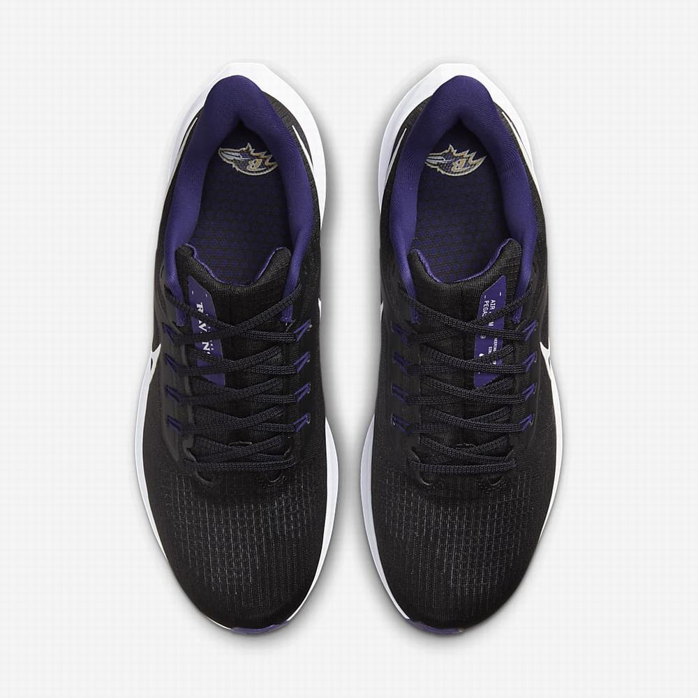 Bezecke Topanky Nike Air Zoom Pegasus 39 (NFL Baltimore Ravens) Panske Čierne Nachový Biele | SK329075