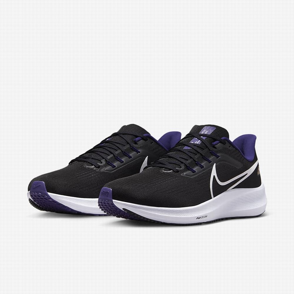 Bezecke Topanky Nike Air Zoom Pegasus 39 (NFL Baltimore Ravens) Panske Čierne Nachový Biele | SK329075