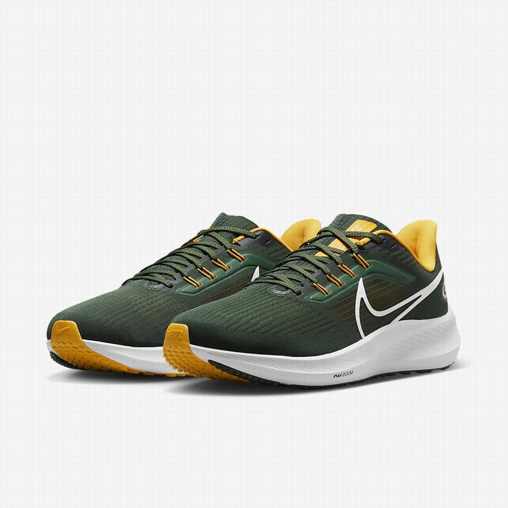 Bezecke Topanky Nike Air Zoom Pegasus 39 (NFL Green Bay Packers) Panske Zelene Zlate Biele | SK358609