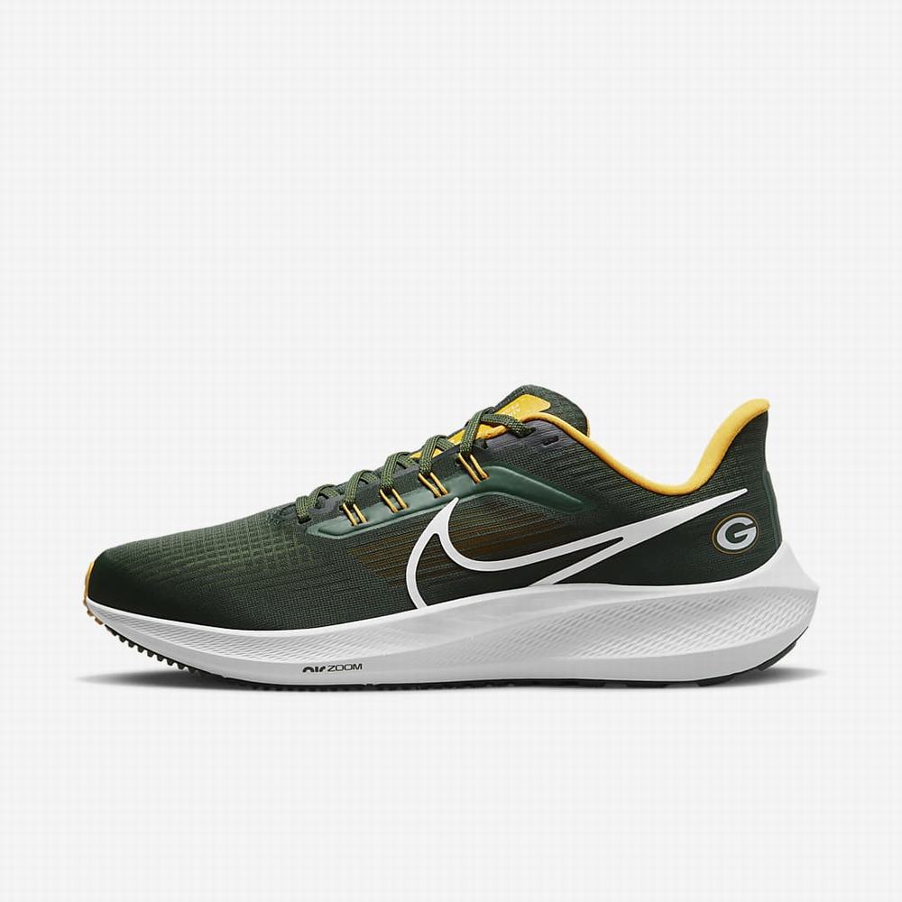 Bezecke Topanky Nike Air Zoom Pegasus 39 (NFL Green Bay Packers) Panske Zelene Zlate Biele | SK358609