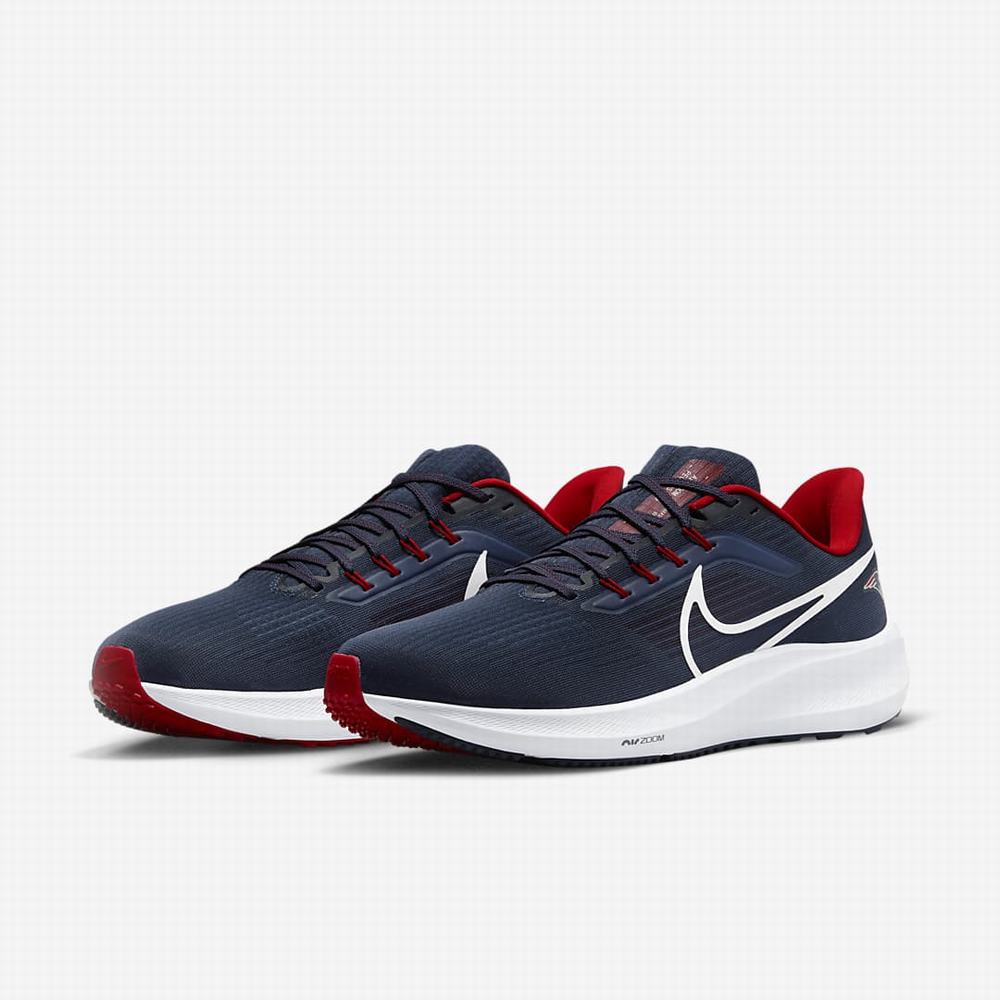 Bezecke Topanky Nike Air Zoom Pegasus 39 (NFL New England Patriots) Panske Námornícka Modrá Červené Biele | SK368247