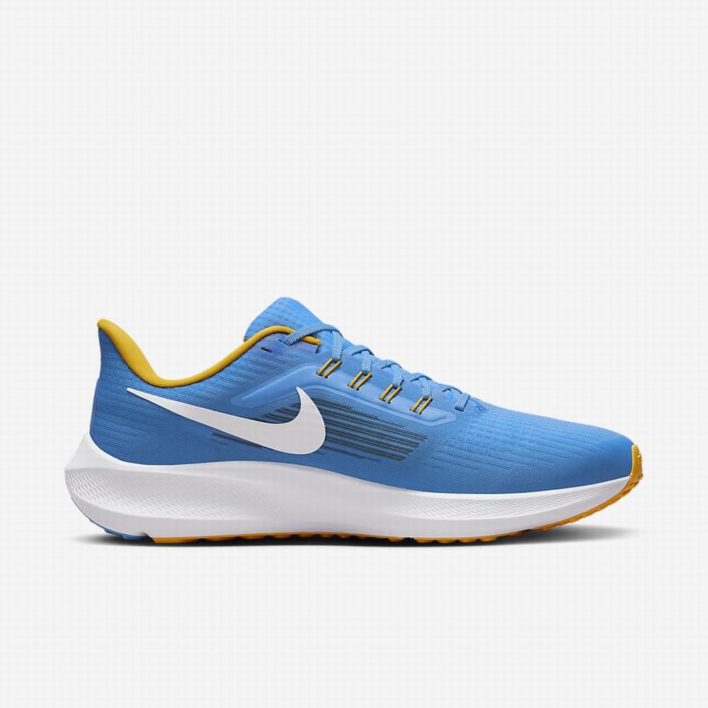 Bezecke Topanky Nike Air Zoom Pegasus 39 (NFL Los Angeles Chargers) Panske Modre Zlate Biele | SK453892