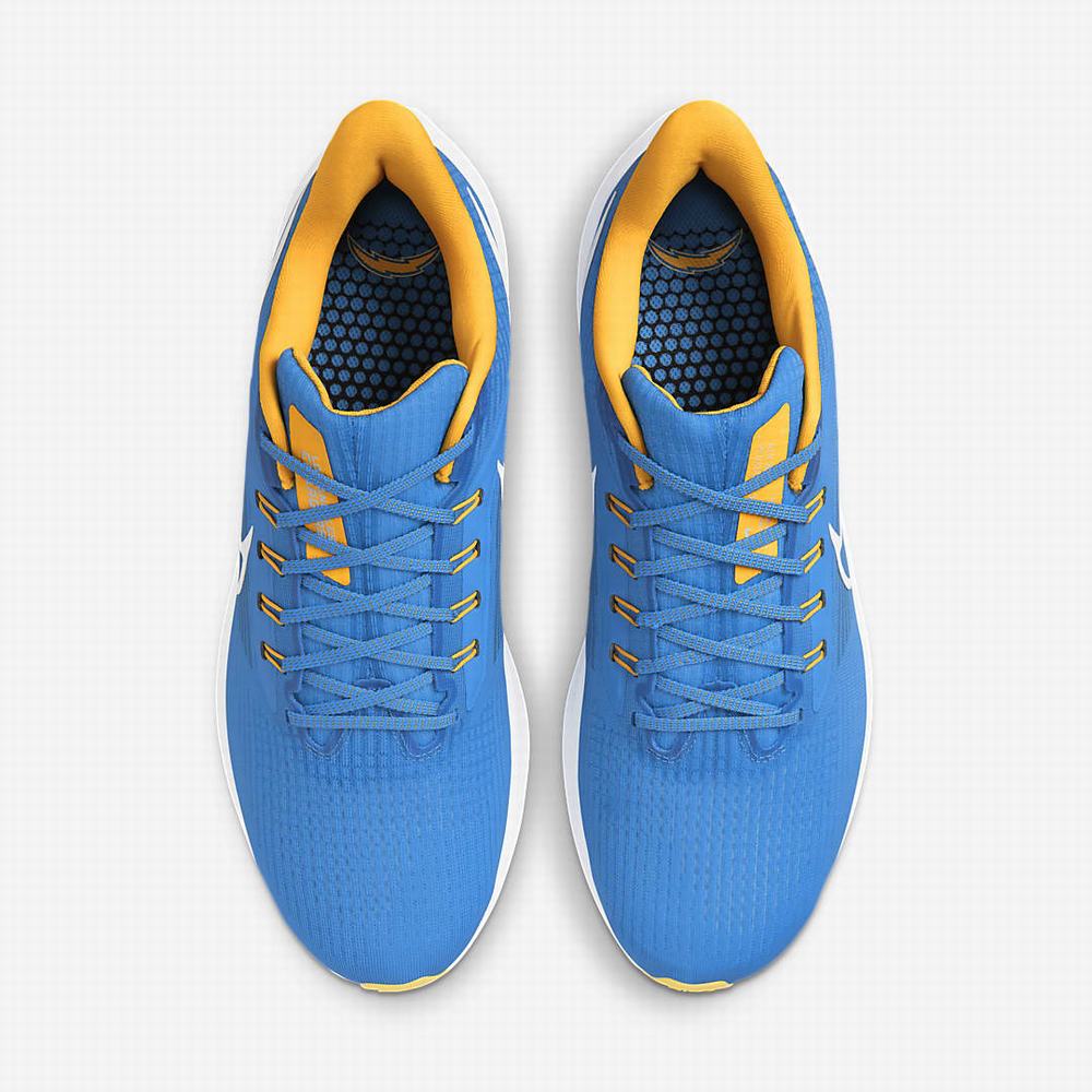 Bezecke Topanky Nike Air Zoom Pegasus 39 (NFL Los Angeles Chargers) Panske Modre Zlate Biele | SK453892