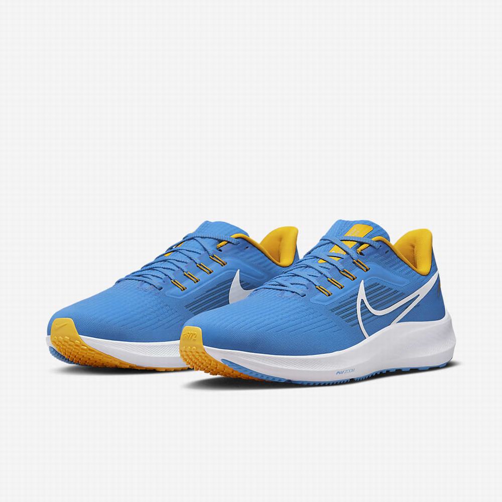 Bezecke Topanky Nike Air Zoom Pegasus 39 (NFL Los Angeles Chargers) Panske Modre Zlate Biele | SK453892