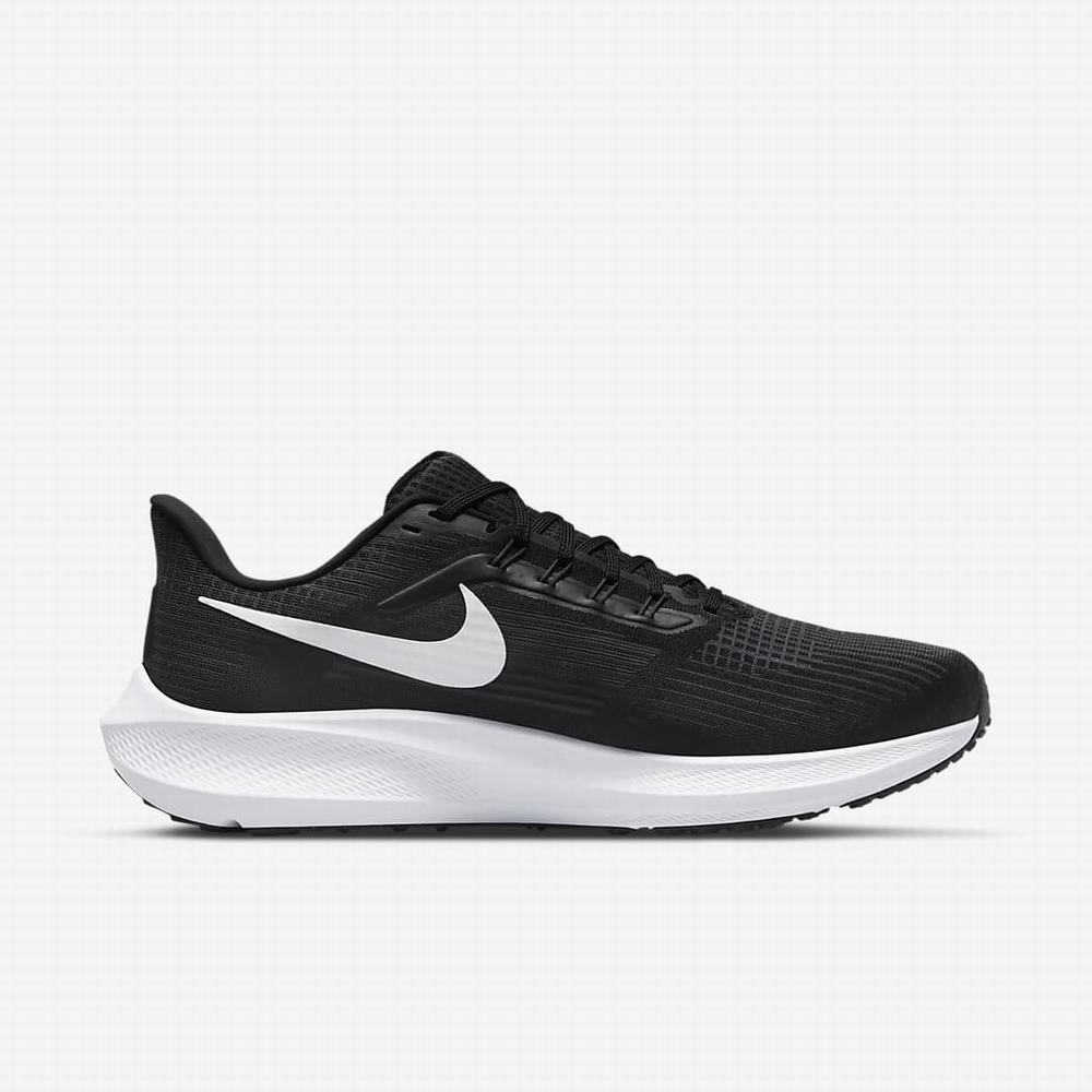 Bezecke Topanky Nike Air Zoom Pegasus 39 (Extra Wide) Panske Čierne Tmavo Siva Biele | SK478062