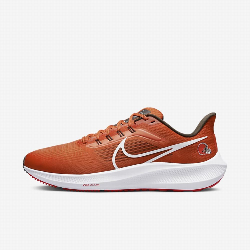 Bezecke Topanky Nike Air Zoom Pegasus 39 (NFL Cleveland Browns) Panske Oranžové Hnede Biele | SK503278