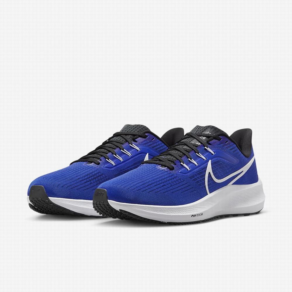 Bezecke Topanky Nike Air Zoom Pegasus 39 Panske Modre Čierne Tmavo Siva Biele | SK563298