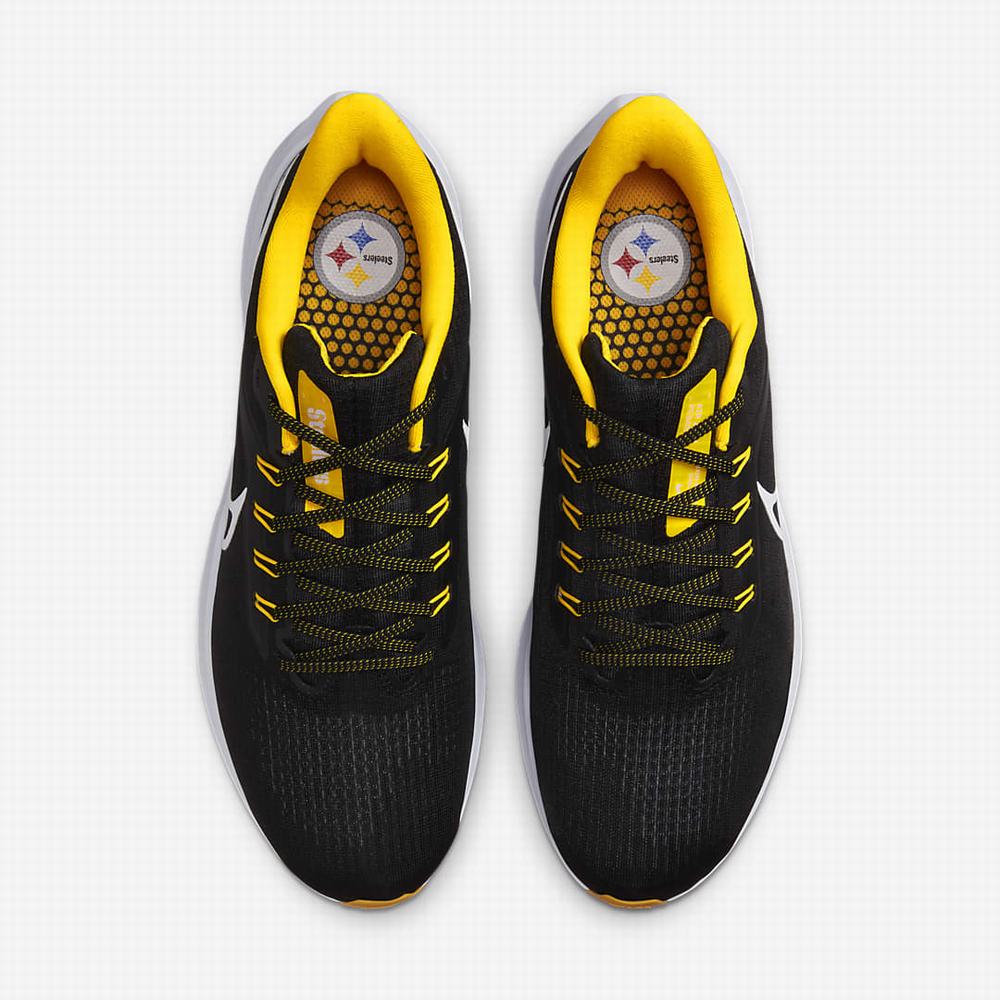 Bezecke Topanky Nike Air Zoom Pegasus 39 (NFL Pittsburgh Steelers) Panske Čierne Zlate Biele | SK570862