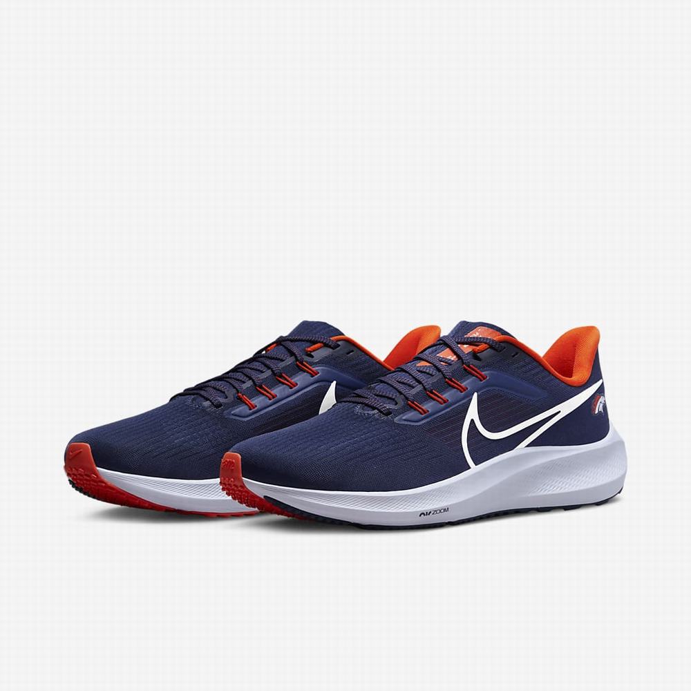 Bezecke Topanky Nike Air Zoom Pegasus 39 (NFL Denver Broncos) Panske Námornícka Modrá Oranžové Biele | SK680245