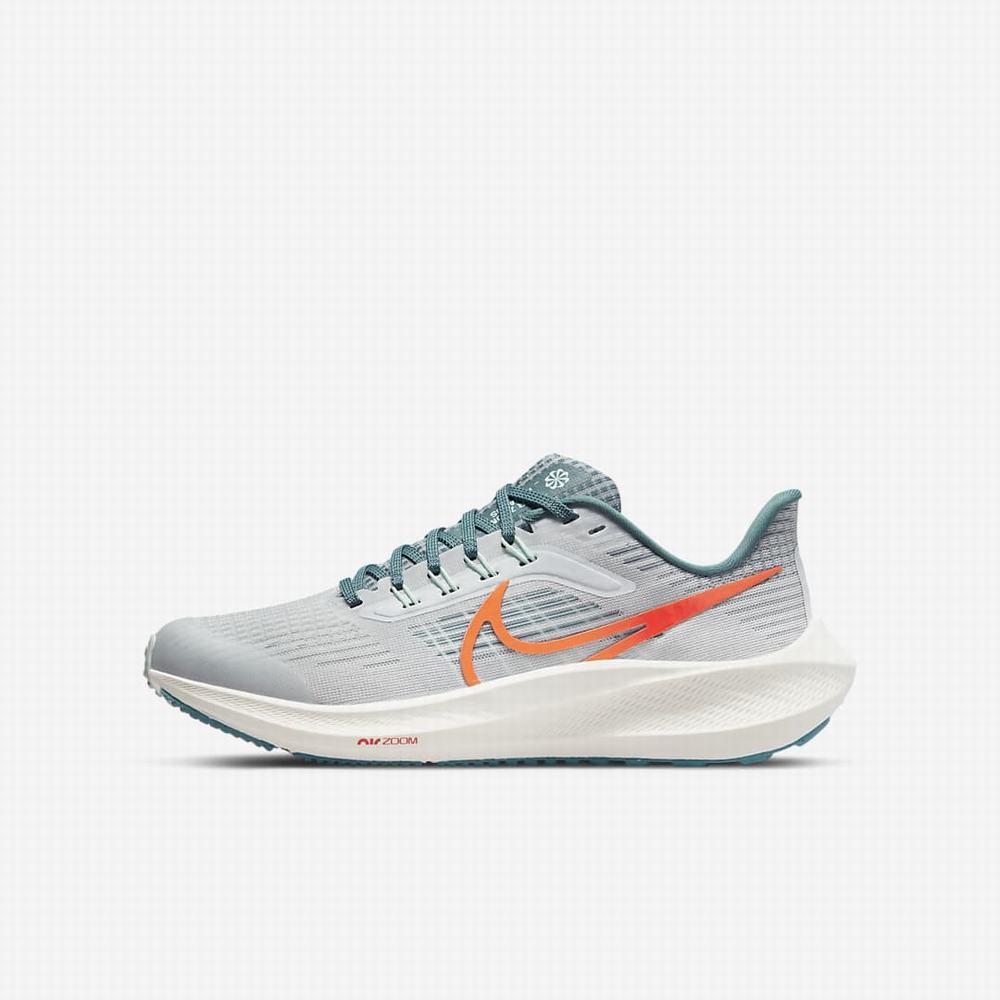 Bezecke Topanky Nike Air Zoom Pegasus 39 Detske Platina Biele Mätové Oranžové | SK745928