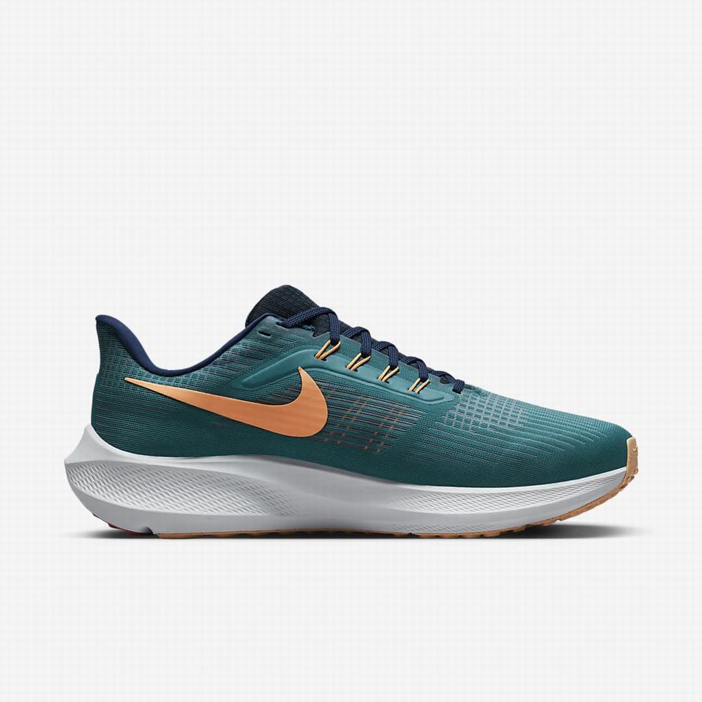 Bezecke Topanky Nike Air Zoom Pegasus 39 (Extra Wide) Panske Zelene Modre Svetlo Červené | SK756108