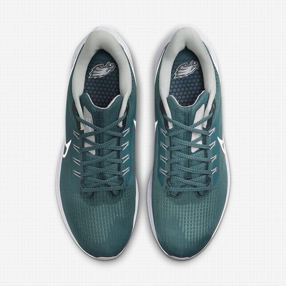 Bezecke Topanky Nike Air Zoom Pegasus 39 (NFL Philadelphia Eagles) Panske Tyrkysové Strieborne Biele | SK802631