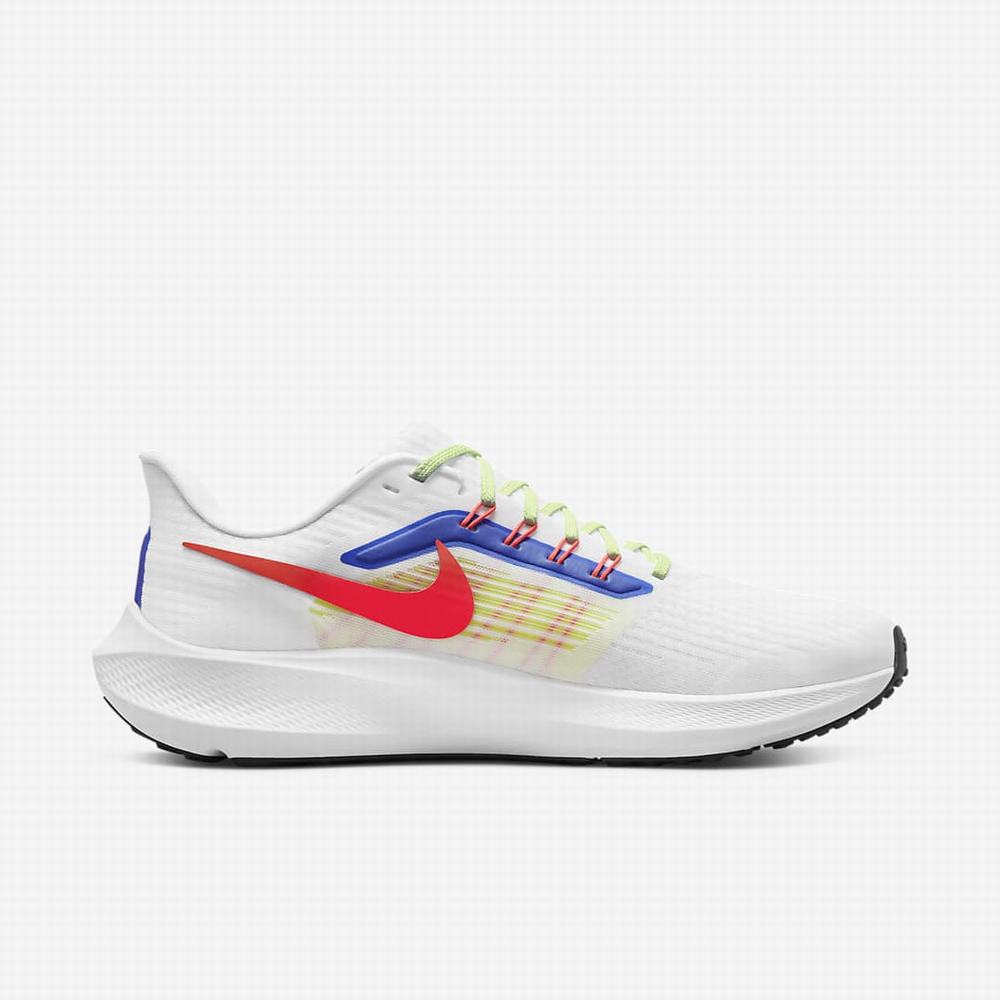 Bezecke Topanky Nike Air Zoom Pegasus 39 Panske Biele Modre Svetlo Červené | SK805619