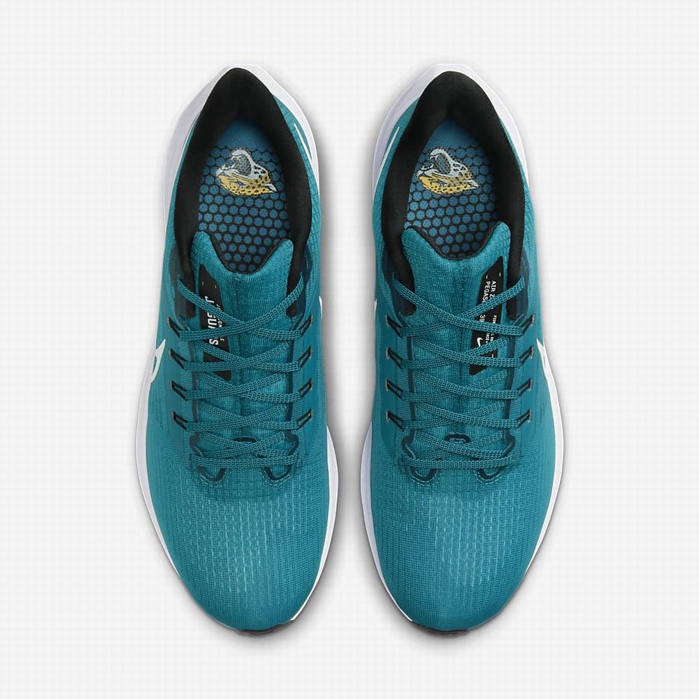 Bezecke Topanky Nike Air Zoom Pegasus 39 (NFL Jacksonville Jaguars) Panske Zelene Čierne Biele | SK840617