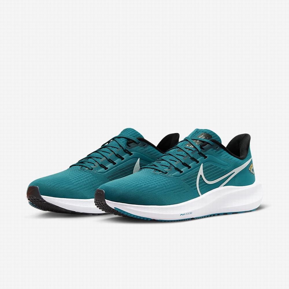 Bezecke Topanky Nike Air Zoom Pegasus 39 (NFL Jacksonville Jaguars) Panske Zelene Čierne Biele | SK840617