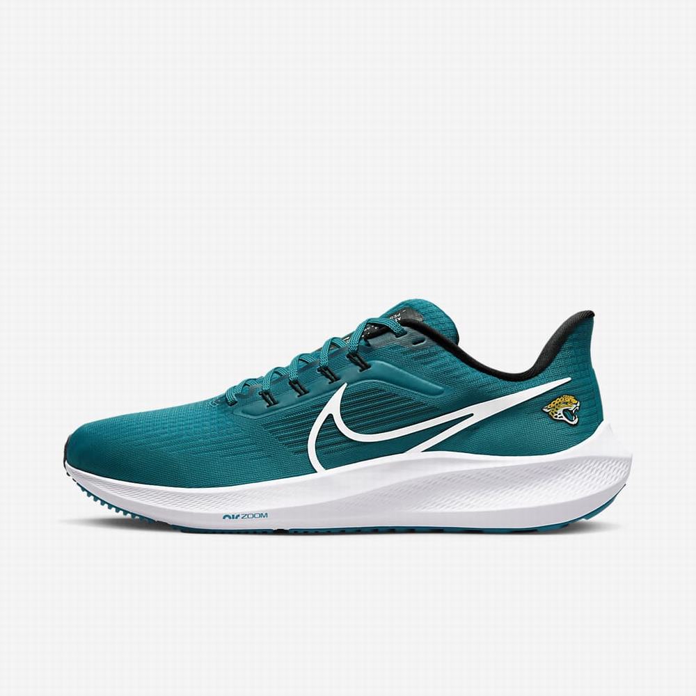 Bezecke Topanky Nike Air Zoom Pegasus 39 (NFL Jacksonville Jaguars) Panske Zelene Čierne Biele | SK840617