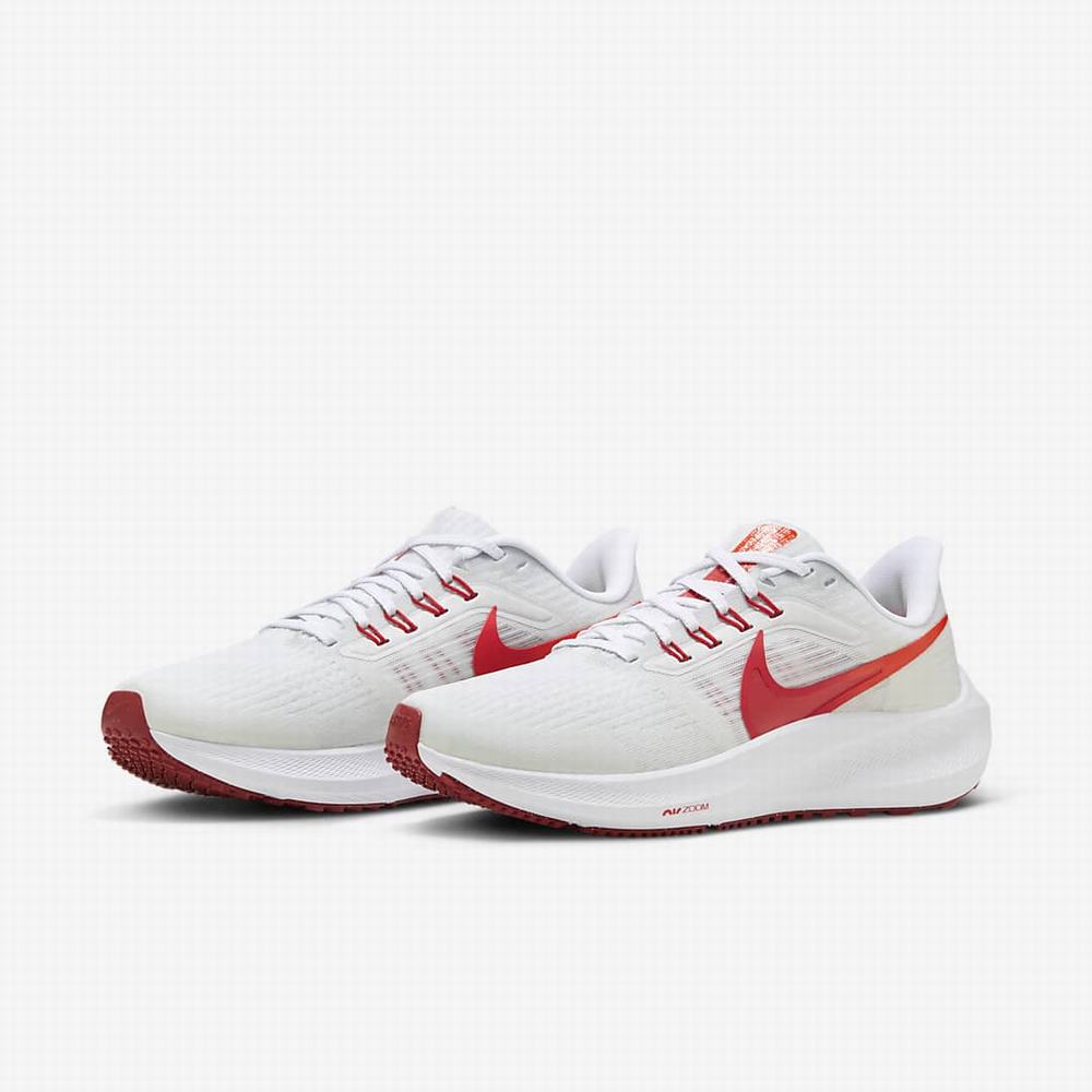 Bezecke Topanky Nike Air Zoom Pegasus 39 Damske Biele Svetlo Červené | SK842061