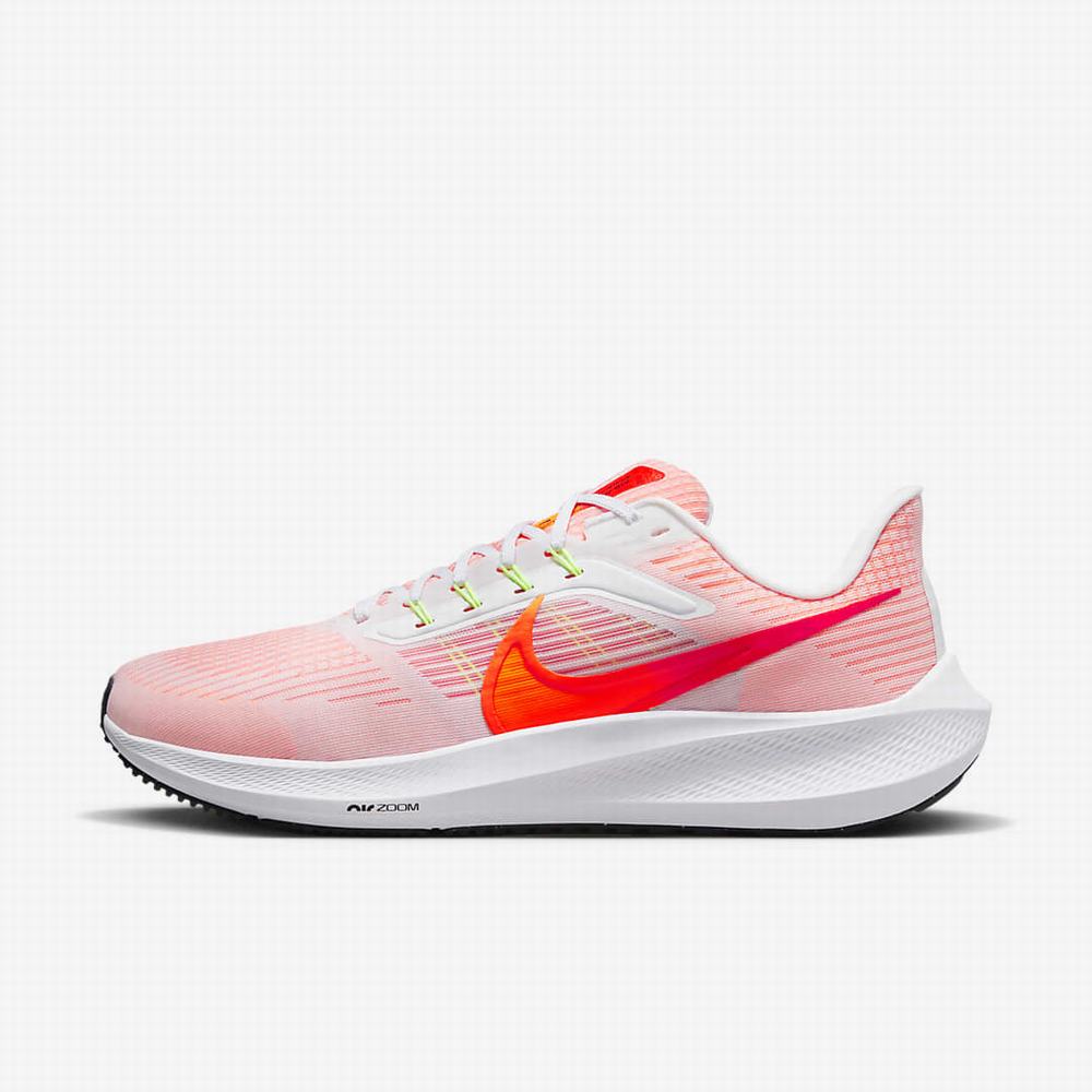 Bezecke Topanky Nike Air Zoom Pegasus 39 Panske Biele Svetlo Červené Čierne Oranžové | SK928371