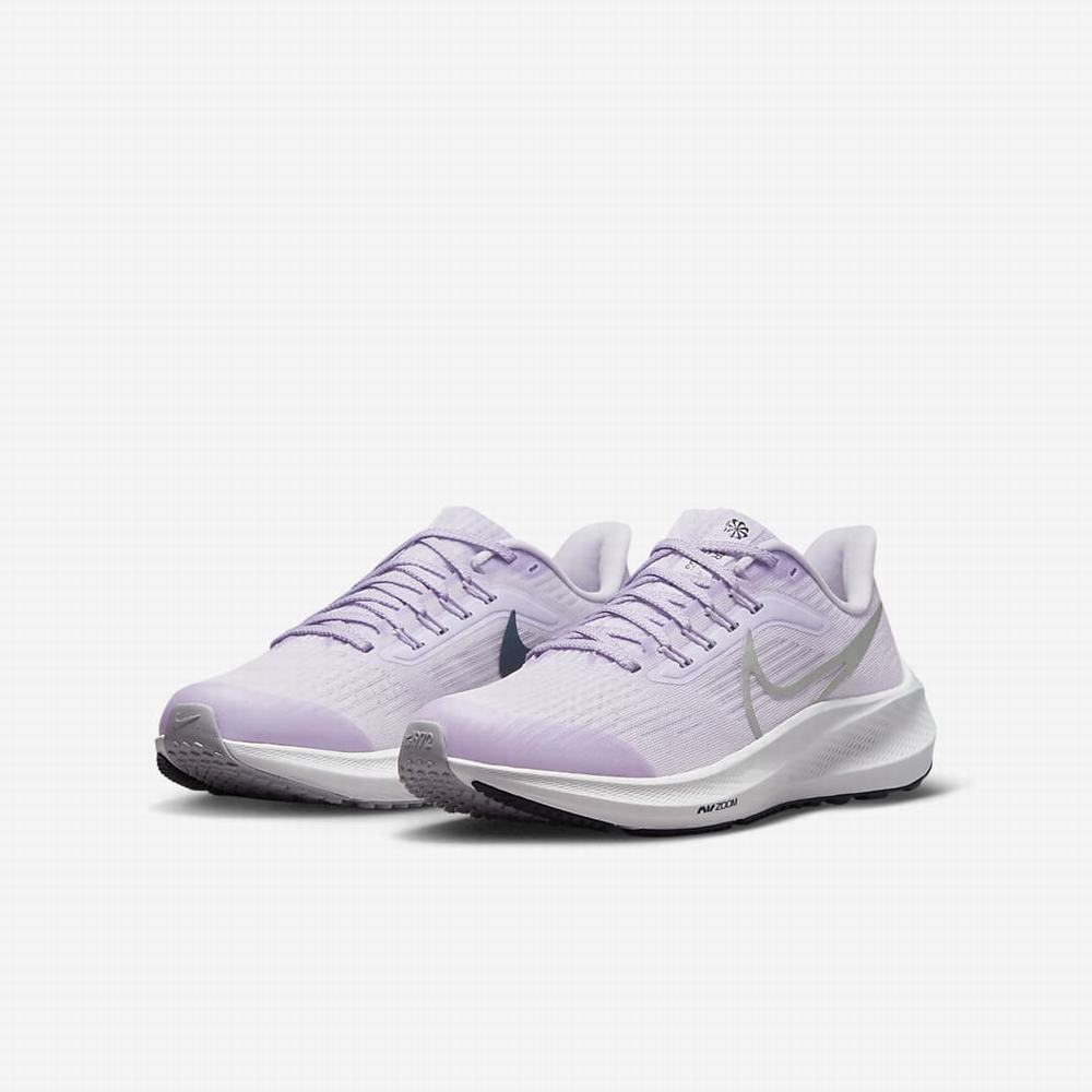 Bezecke Topanky Nike Air Zoom Pegasus 39 Detske Nachový Námornícka Modrá Metal Strieborne | SK946870