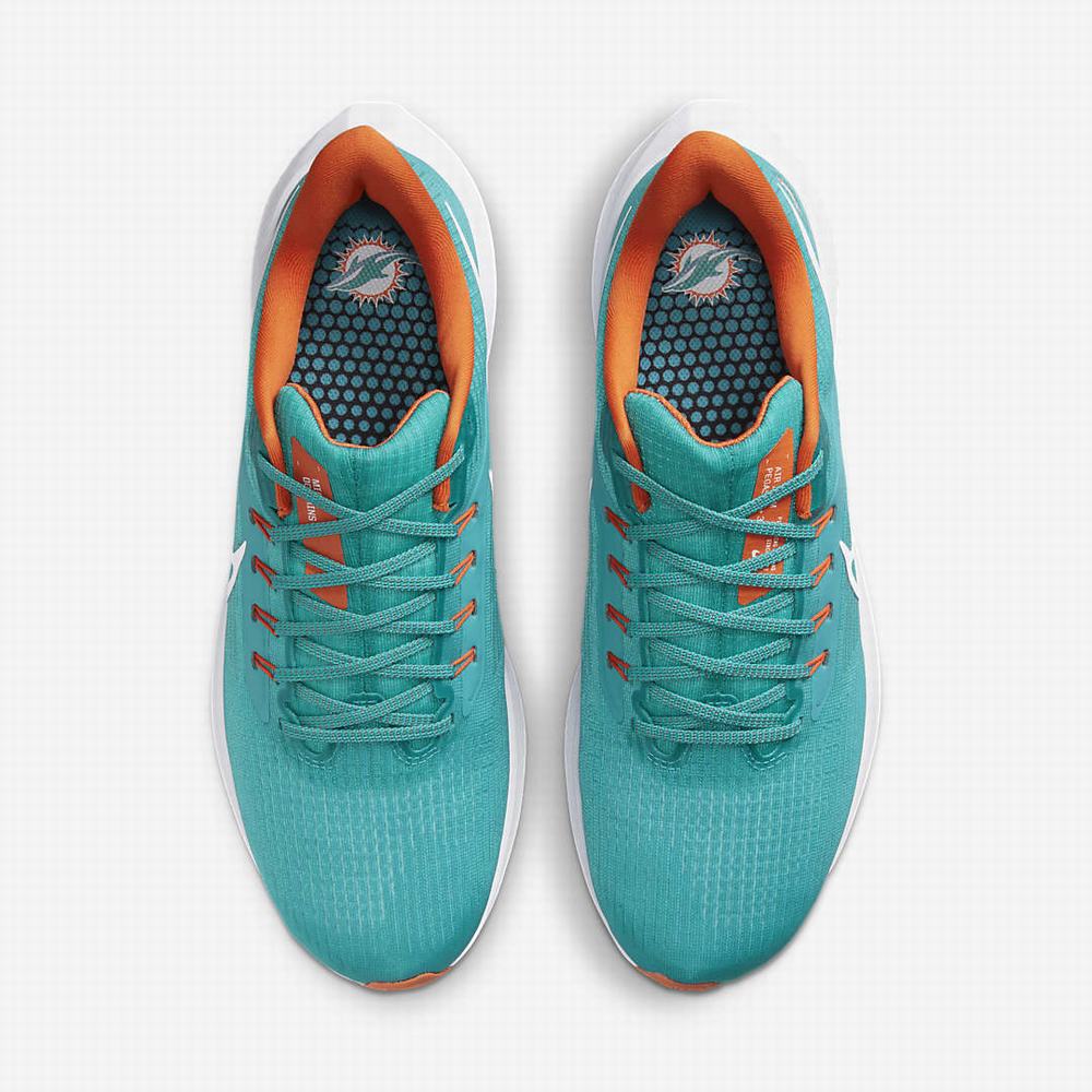 Bezecke Topanky Nike Air Zoom Pegasus 39 (NFL Miami Dolphins) Panske Zelene Oranžové Biele | SK954367