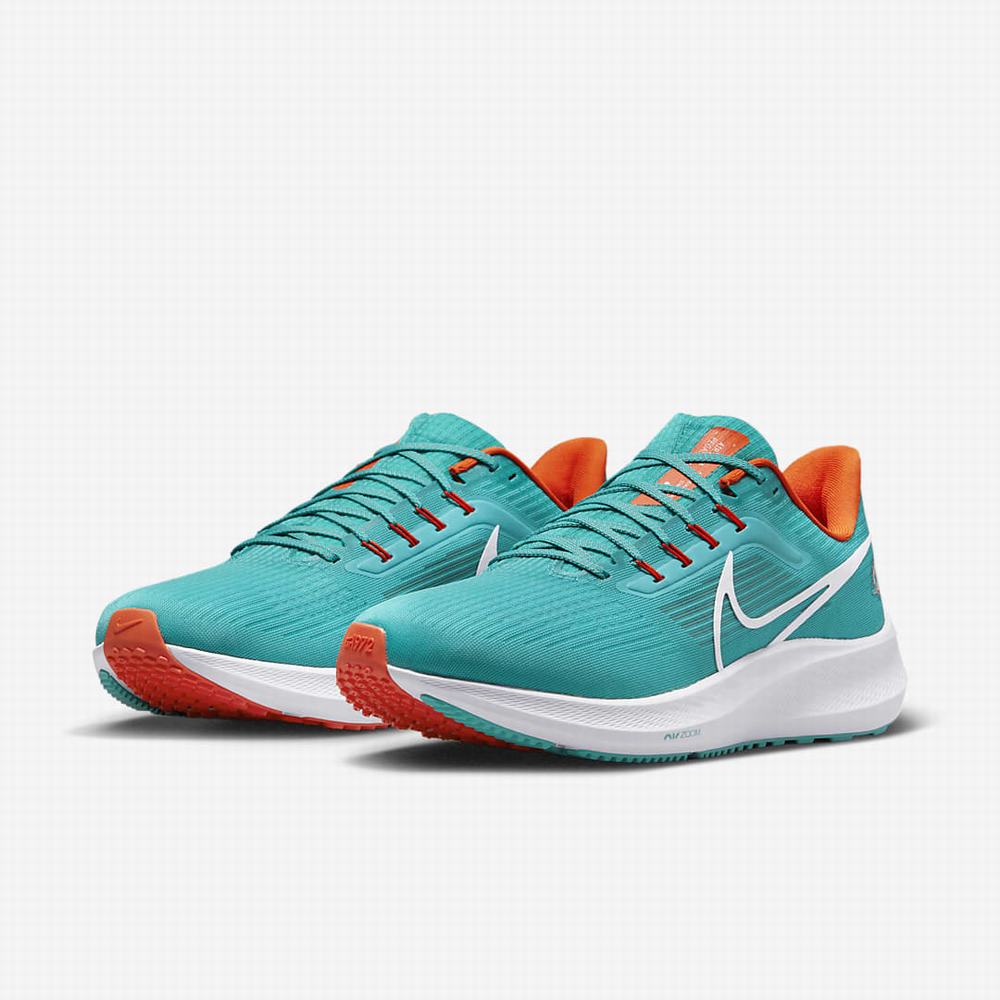 Bezecke Topanky Nike Air Zoom Pegasus 39 (NFL Miami Dolphins) Panske Zelene Oranžové Biele | SK954367