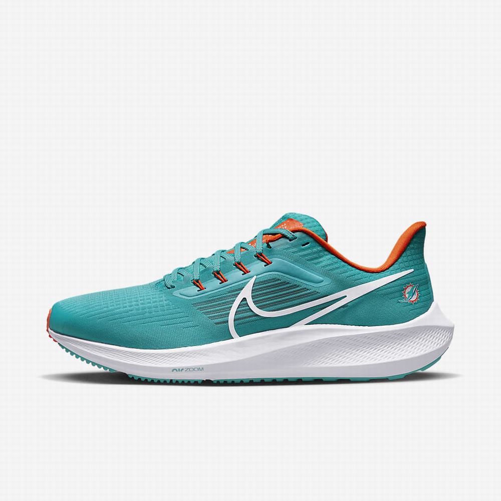 Bezecke Topanky Nike Air Zoom Pegasus 39 (NFL Miami Dolphins) Panske Zelene Oranžové Biele | SK954367