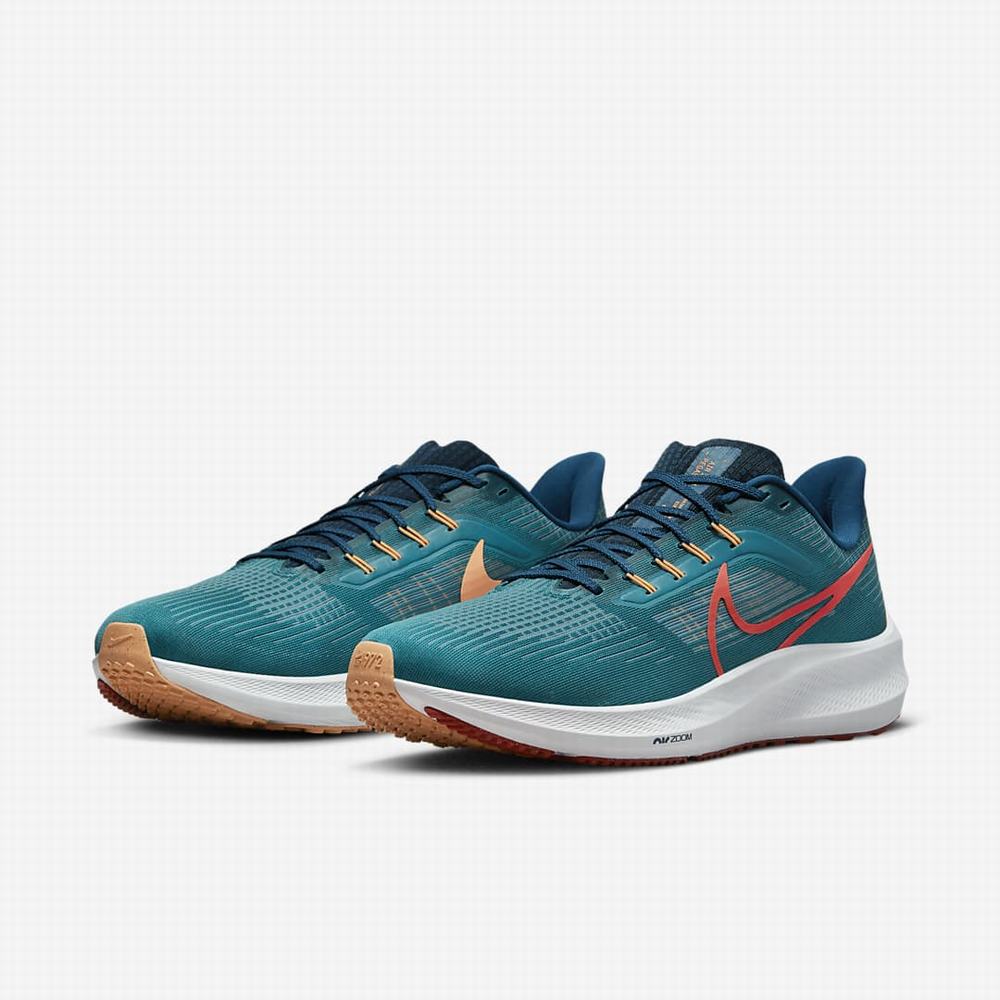 Bezecke Topanky Nike Air Zoom Pegasus 39 Panske Zelene Modre Svetlo Červené | SK970654