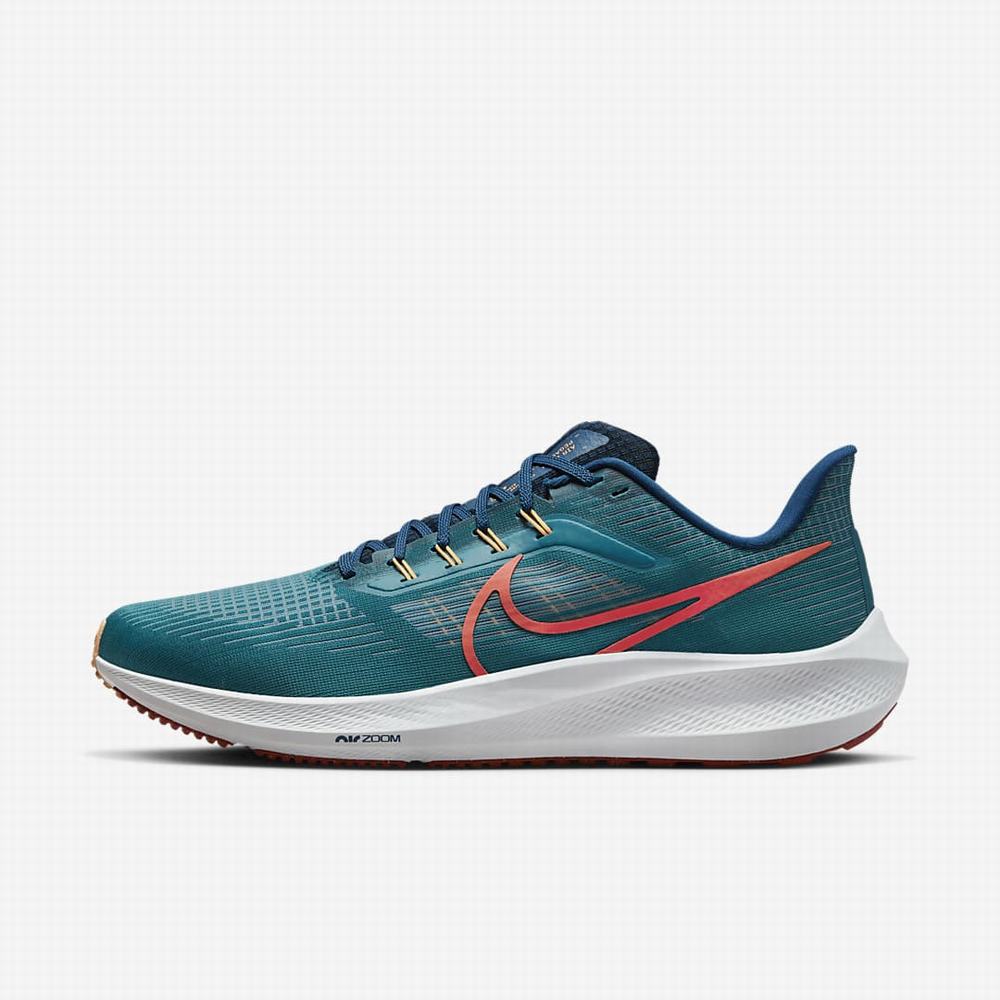 Bezecke Topanky Nike Air Zoom Pegasus 39 Panske Zelene Modre Svetlo Červené | SK970654