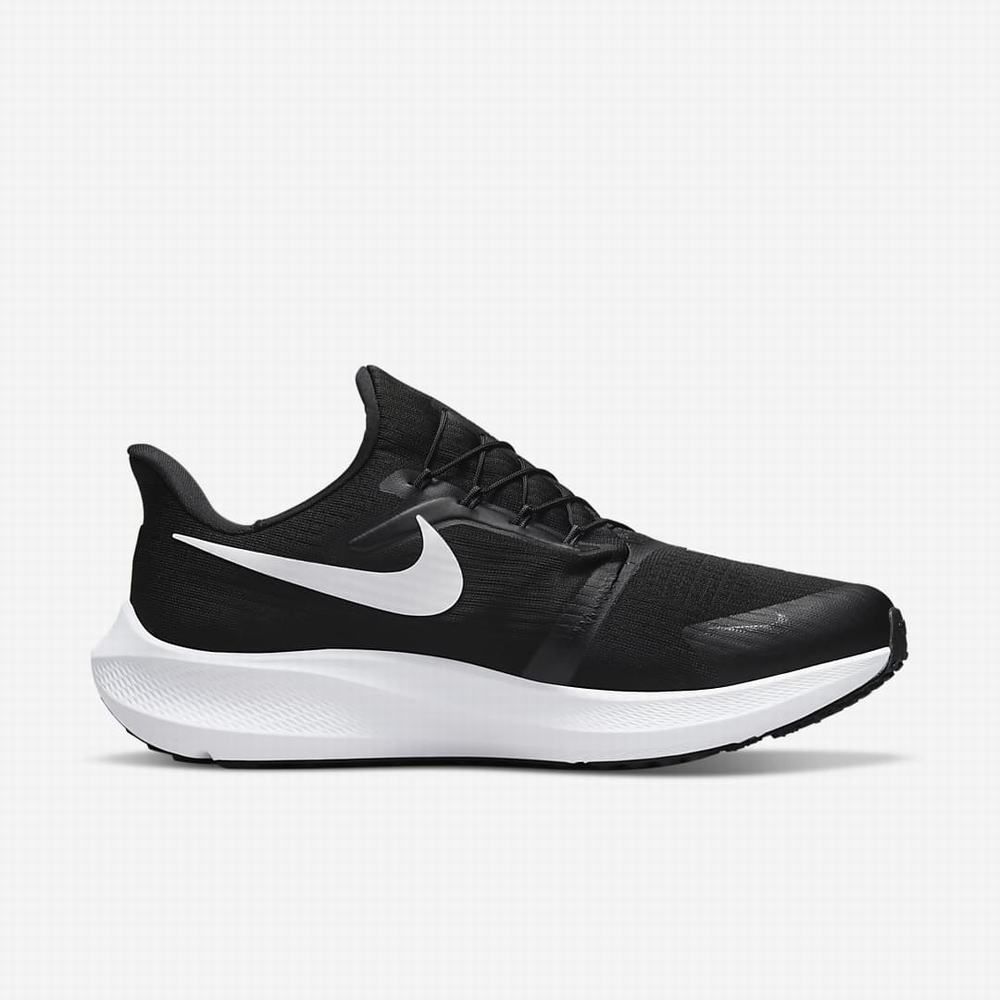 Bezecke Topanky Nike Air Zoom Pegasus FlyEase (Extra Wide) Panske Čierne Tmavo Siva Biele | SK280347