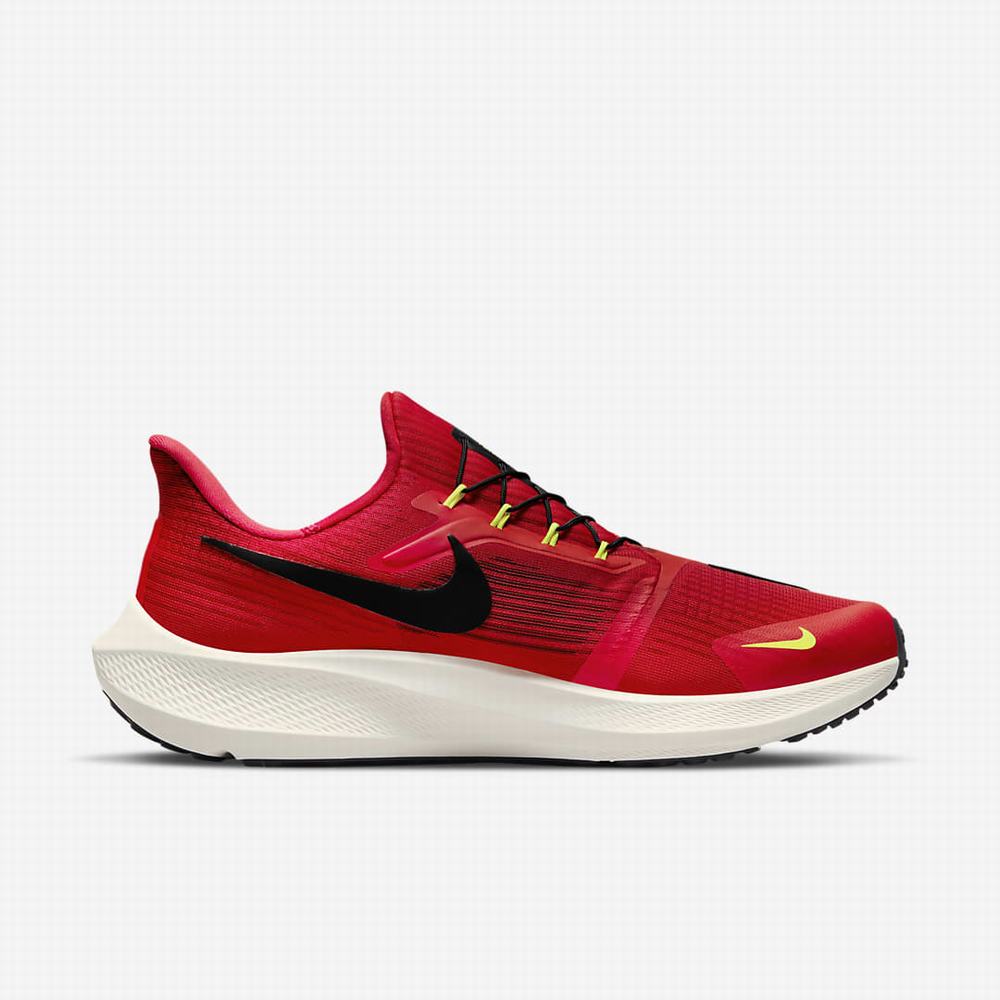 Bezecke Topanky Nike Air Zoom Pegasus FlyEase Panske Červené Tmavo Siva Čierne | SK765382