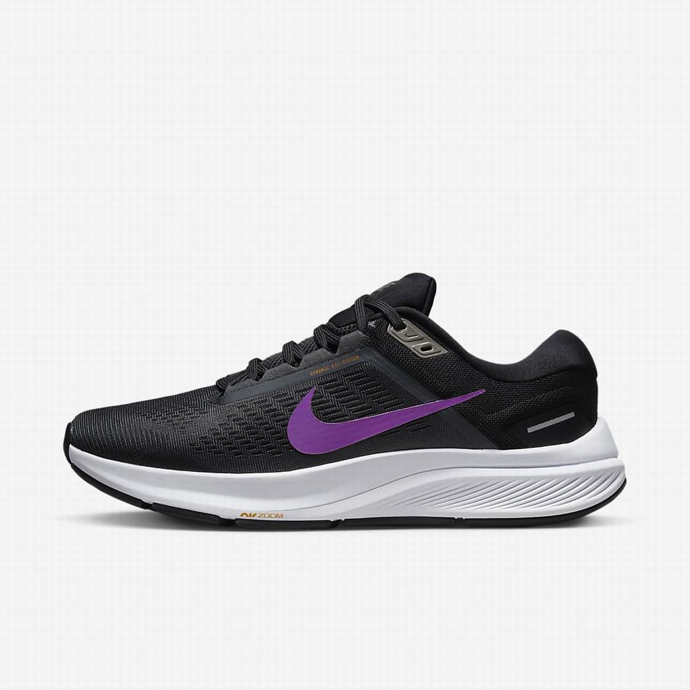 Bezecke Topanky Nike Air Zoom Structure 24 Panske Tmavo Siva Čierne Metal Nachový | SK043968