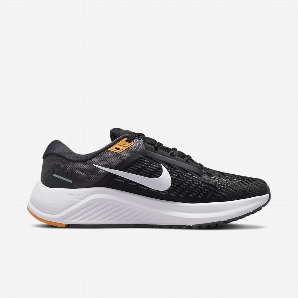 Bezecke Topanky Nike Air Zoom Structure 24 Panske Čierne Tmavo Siva Platina | SK096548