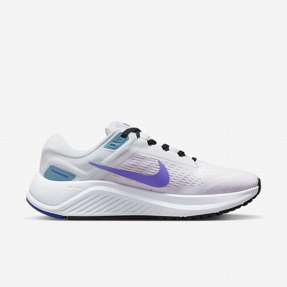 Bezecke Topanky Nike Air Zoom Structure 24 Damske Biele Nachový | SK238794