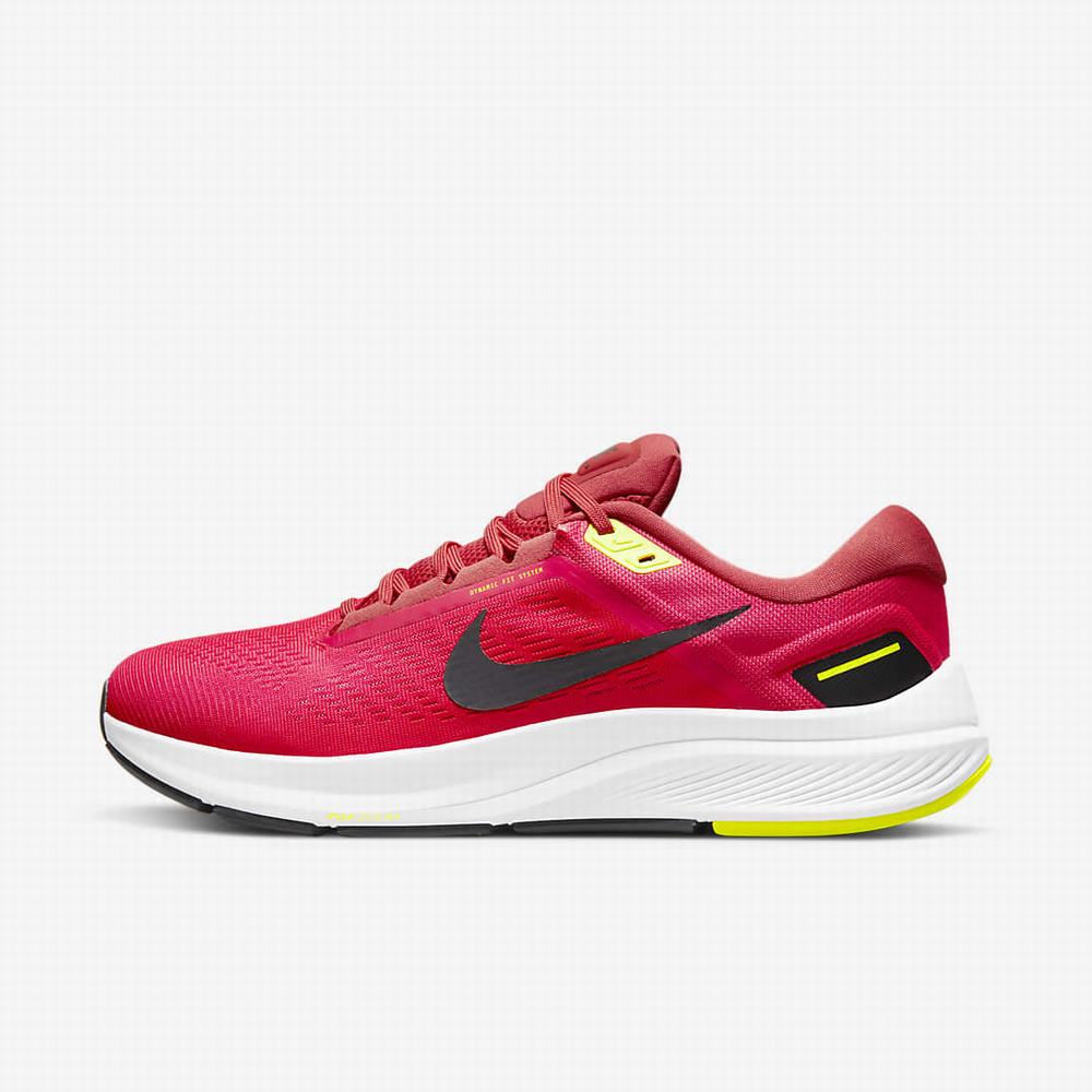 Bezecke Topanky Nike Air Zoom Structure 24 Panske Červené Čierne | SK845901