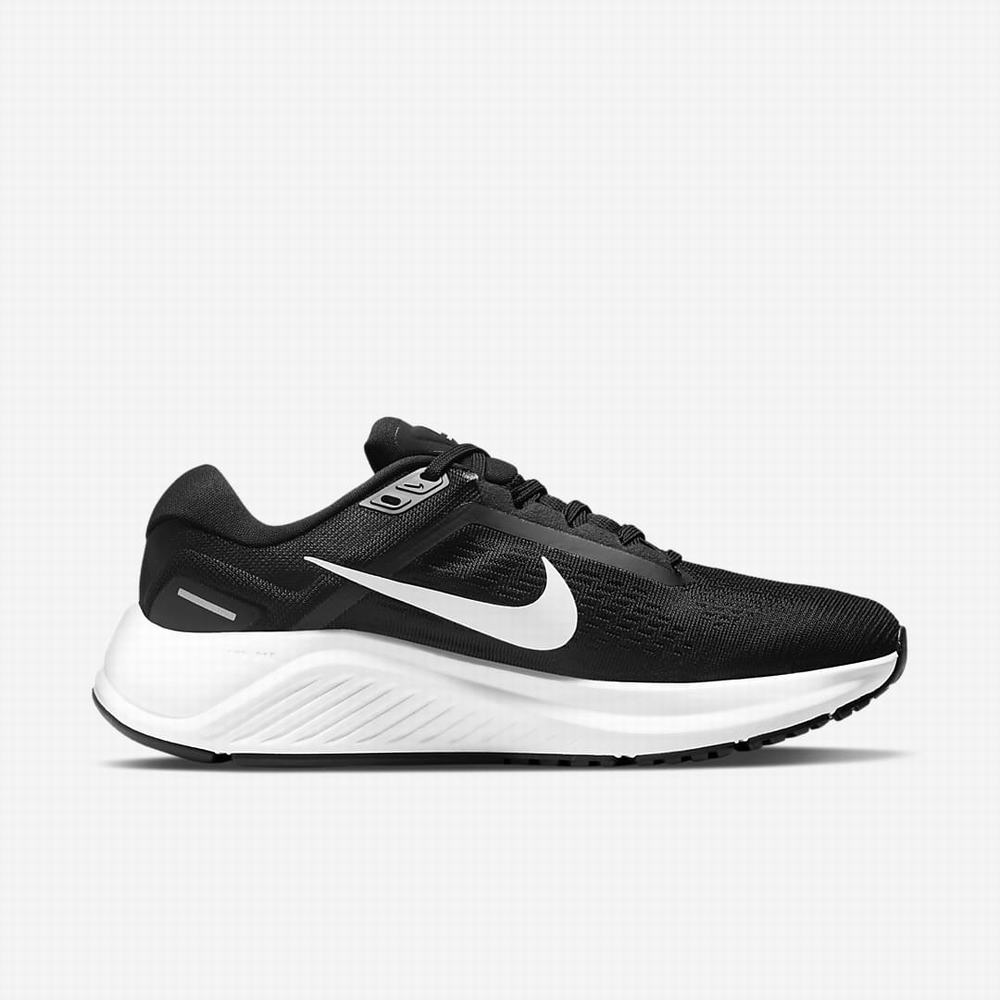 Bezecke Topanky Nike Air Zoom Structure 24 Damske Čierne Biele | SK907436