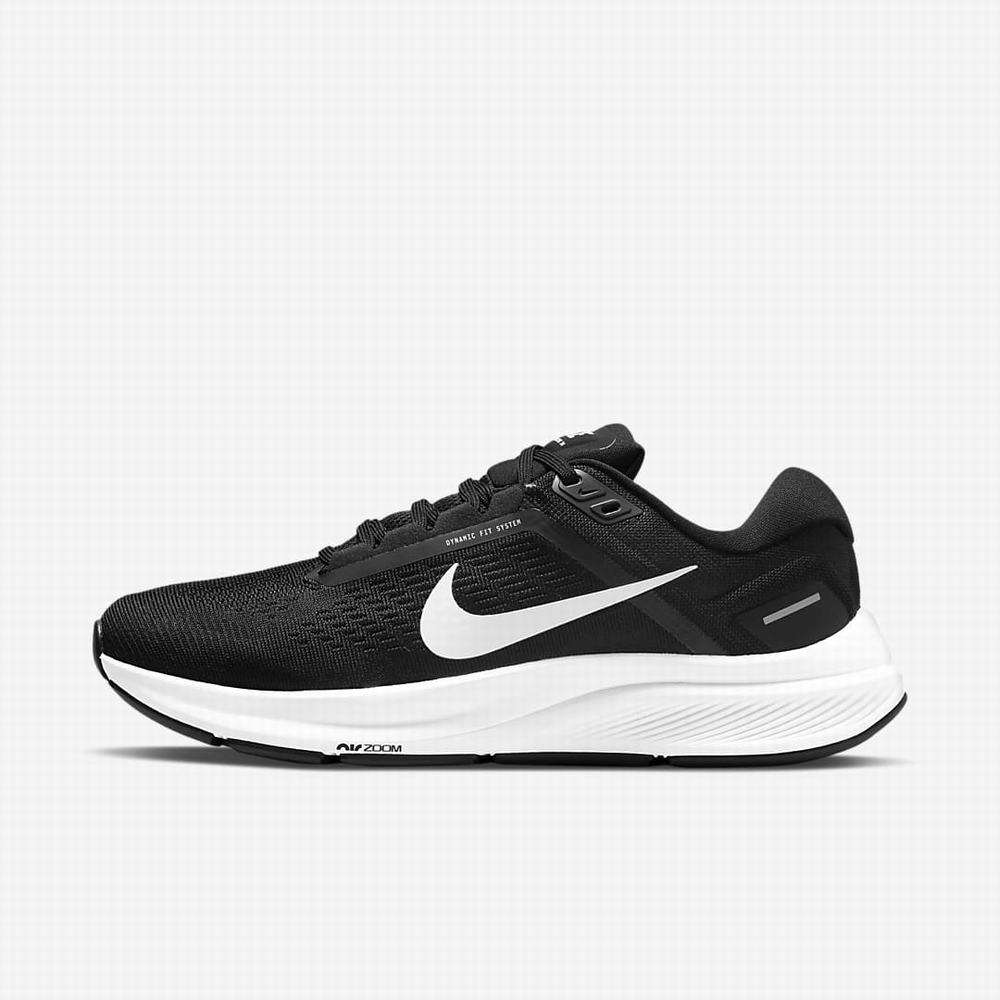 Bezecke Topanky Nike Air Zoom Structure 24 Damske Čierne Biele | SK907436