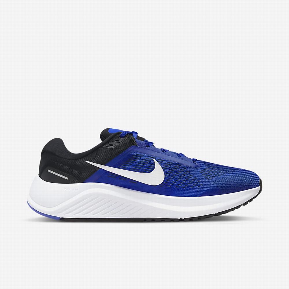 Bezecke Topanky Nike Air Zoom Structure 24 Panske Kráľovská Modrá Čierne Modre Biele | SK923456