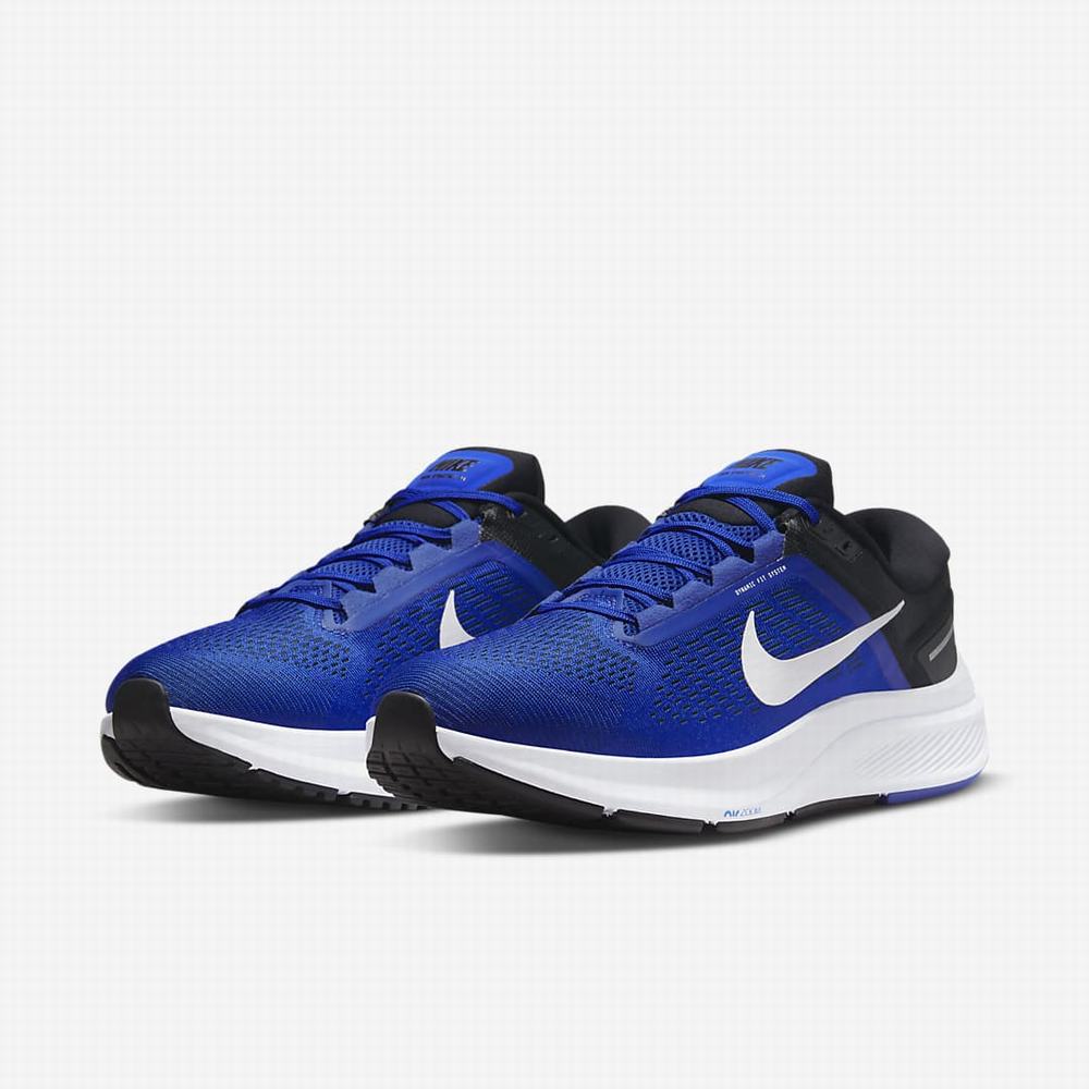 Bezecke Topanky Nike Air Zoom Structure 24 Panske Kráľovská Modrá Čierne Modre Biele | SK923456