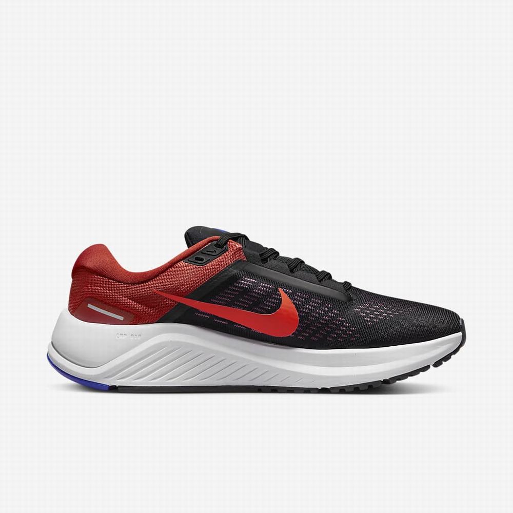 Bezecke Topanky Nike Air Zoom Structure 24 Panske Čierne Svetlo Červené | SK980461